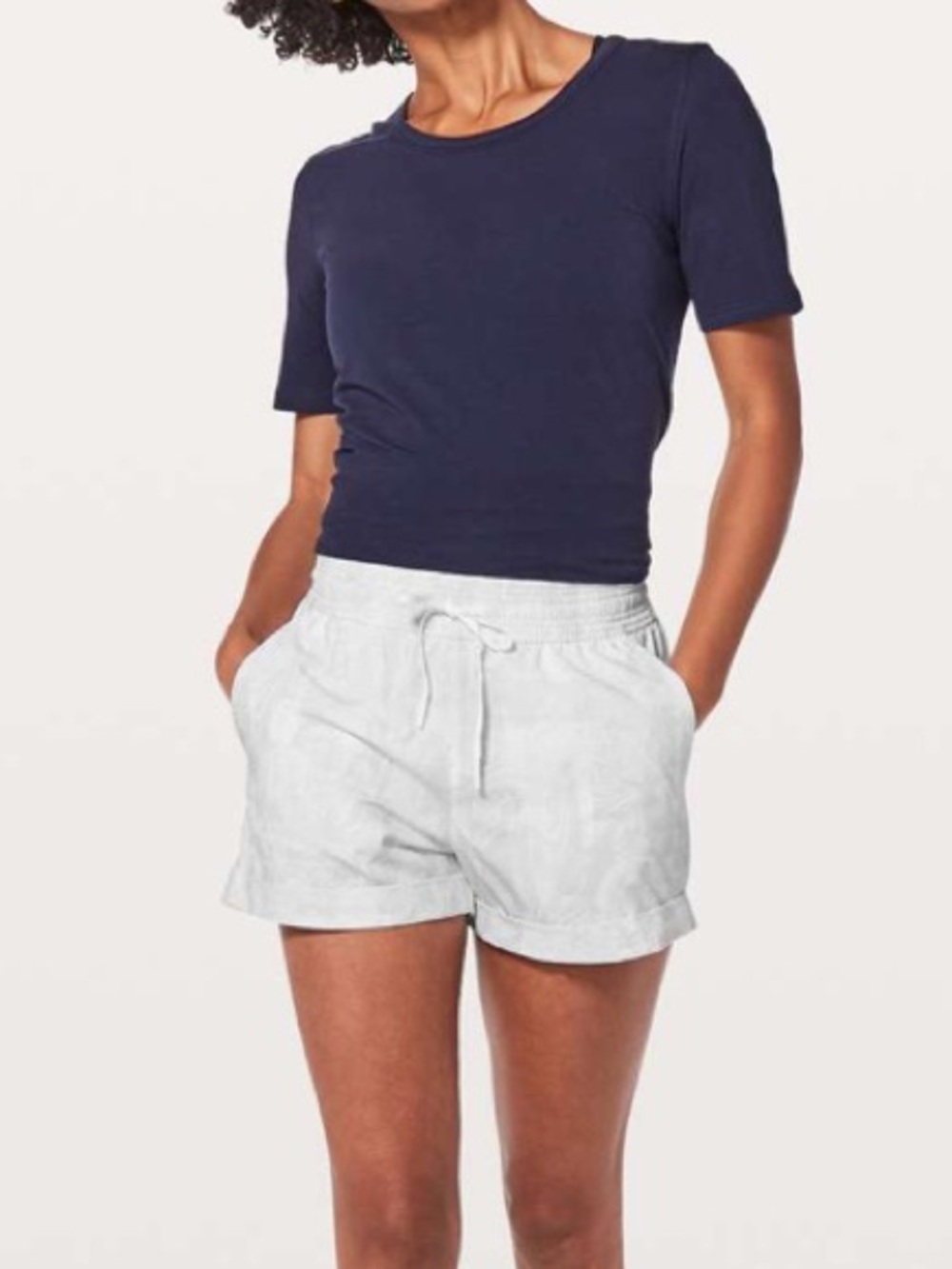 Lululemon Spring Break Away Short 4-Way Stretch 3" in Eternal Wave White Size 12
